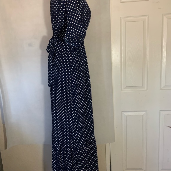 Orange Creek Navy Polka Dot Dress - Picture 6 of 10